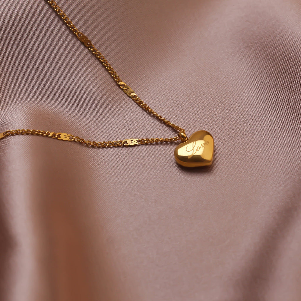 14K  Heart Pendant Necklace